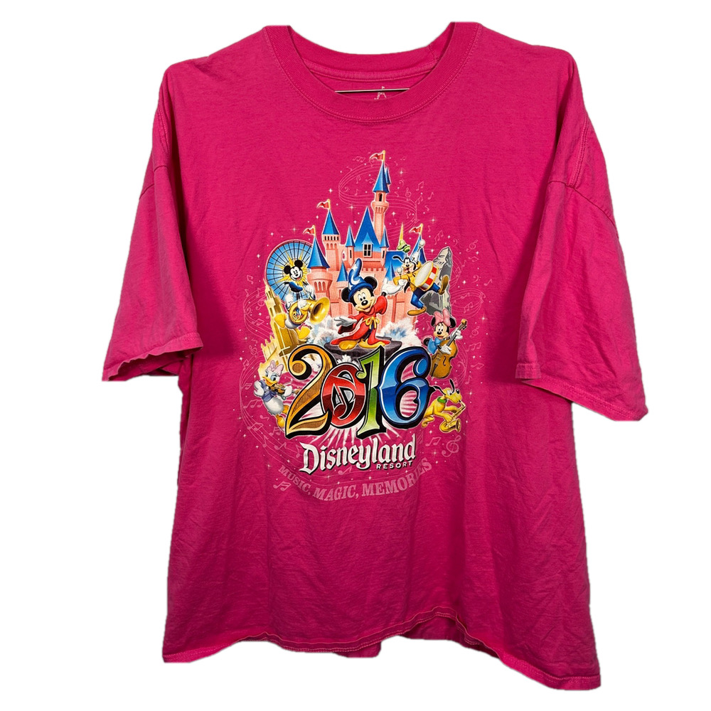 Disneyland Hot Pink Mickey Musical T-shirt‎ 3XL
